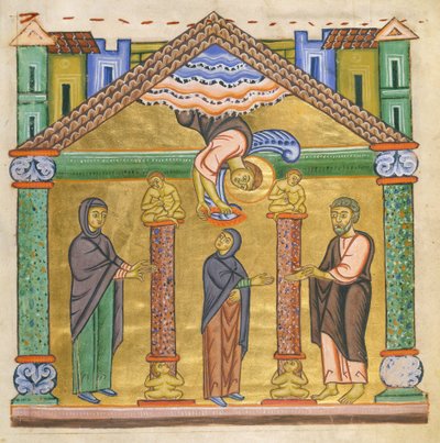 Presentazione della Vergine al Tempio da Unbekannt Unbekannt
